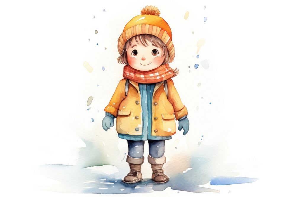 In winter representation coat cute. AI generated Image by rawpixel.