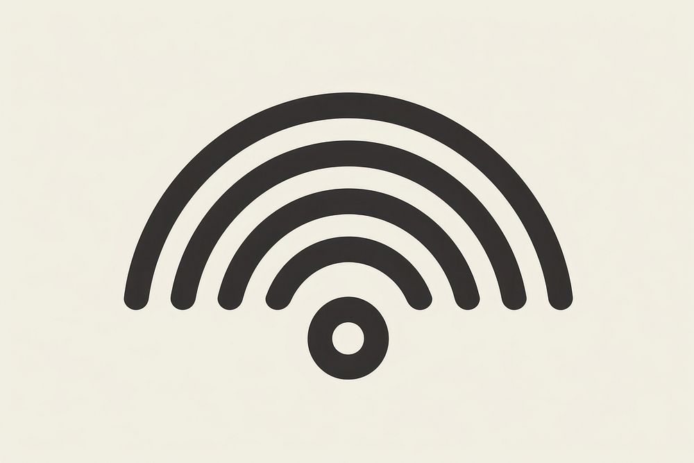 Wifi icon logo technology abstract. AI generated Image by rawpixel.