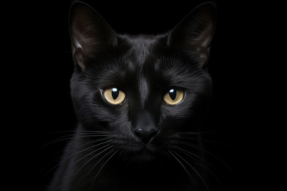 A black cat animal mammal pet. AI generated Image by rawpixel.