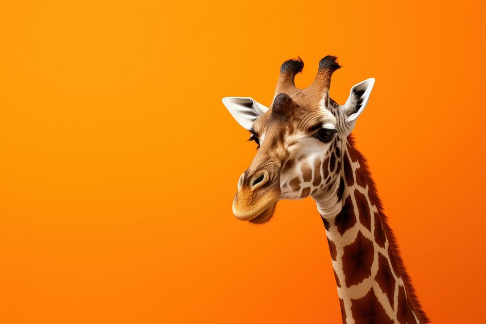 A giraffe wildlife animal mammal. AI generated Image by rawpixel.