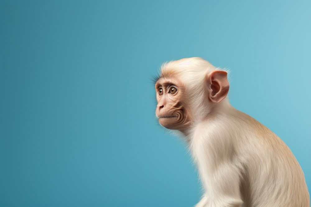 A monkey wildlife animal mammal. AI generated Image by rawpixel.