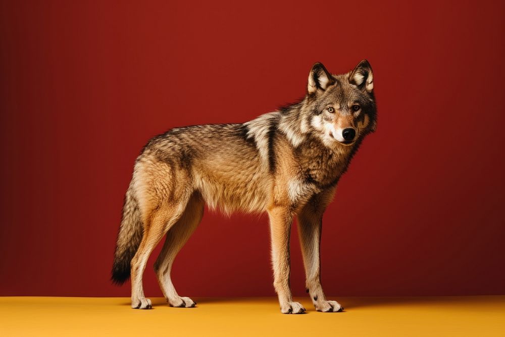 A wolf animal mammal coyote. AI generated Image by rawpixel.