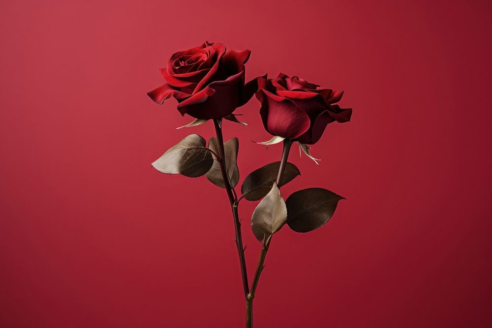 Roses flower petal plant. AI generated Image by rawpixel.