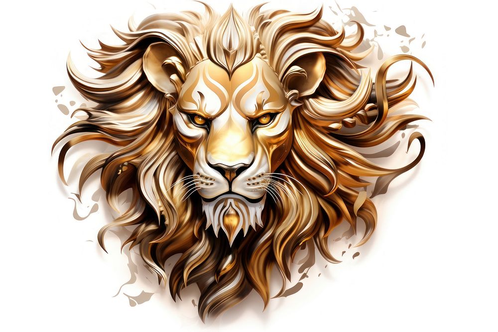 Lion mammal animal art. AI generated Image by rawpixel.