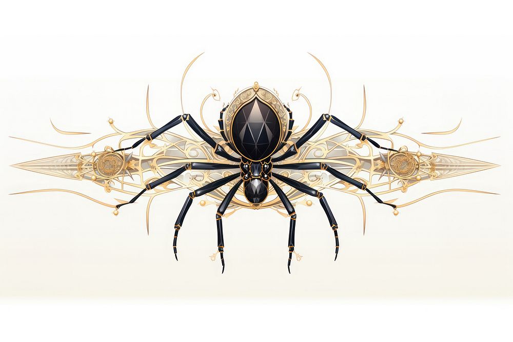 Spider arachnid animal insect. AI generated Image by rawpixel.