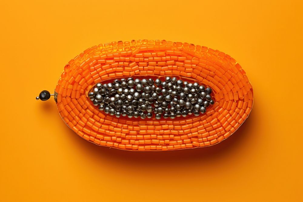 Papaya bead food accessories. AI generated Image by rawpixel.