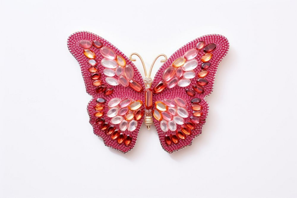 Butterflies brooch jewelry bead. AI generated Image by rawpixel.