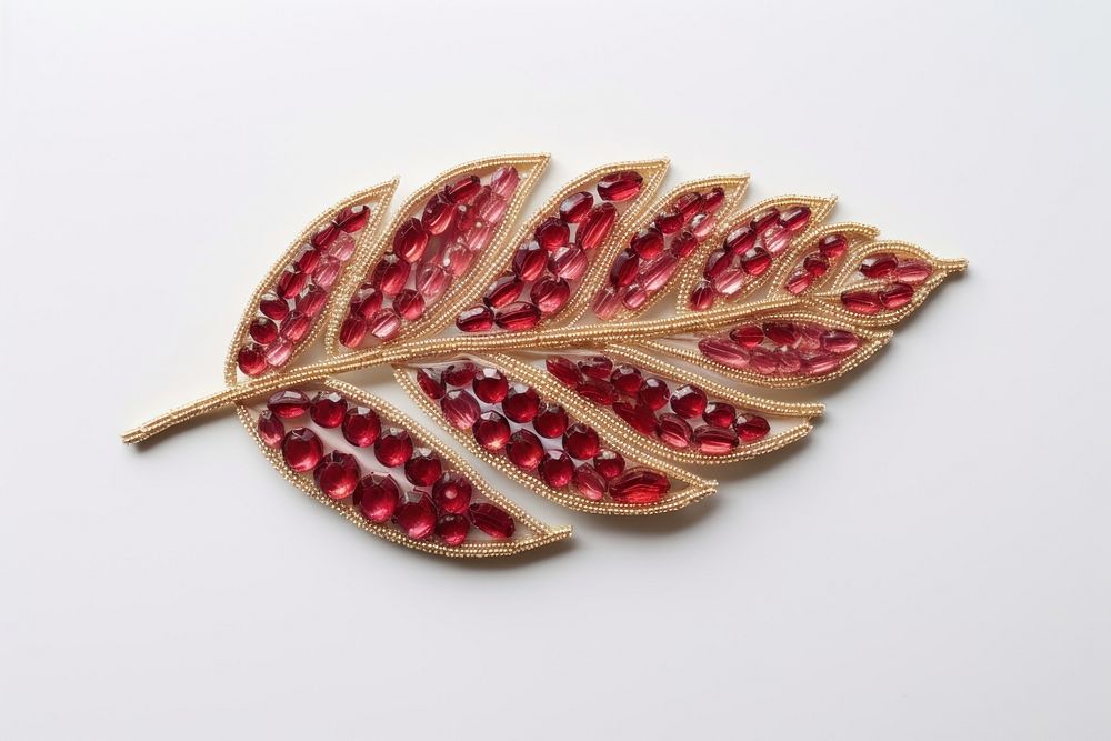 Leaf brooch jewelry plant. AI generated Image by rawpixel.