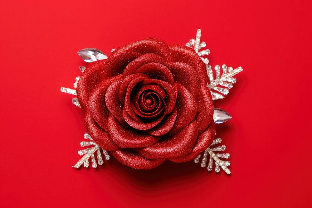 Roses brooch jewelry flower. 