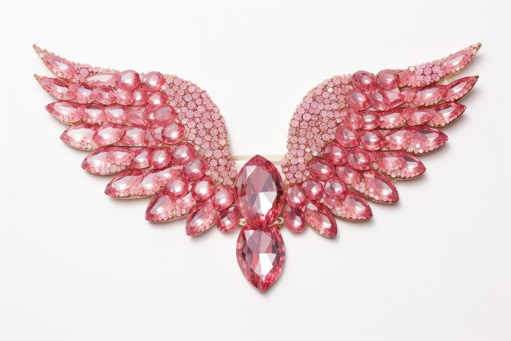 Wings brooch gemstone jewelry. AI generated Image by rawpixel.