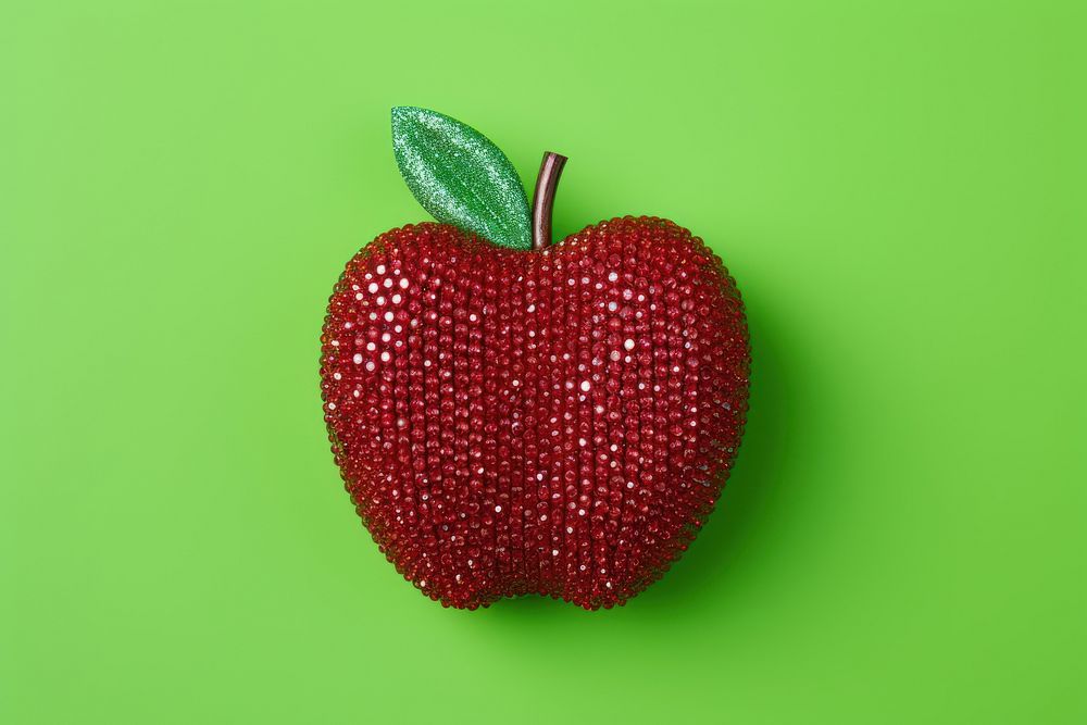 Apple strawberry fruit green. AI generated Image by rawpixel.