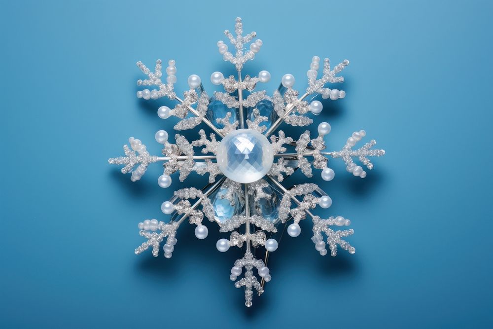 Snow flex snowflake jewelry nature. AI generated Image by rawpixel.