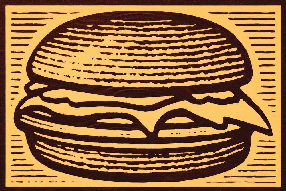 Burger burger food advertisement. AI generated Image by rawpixel.