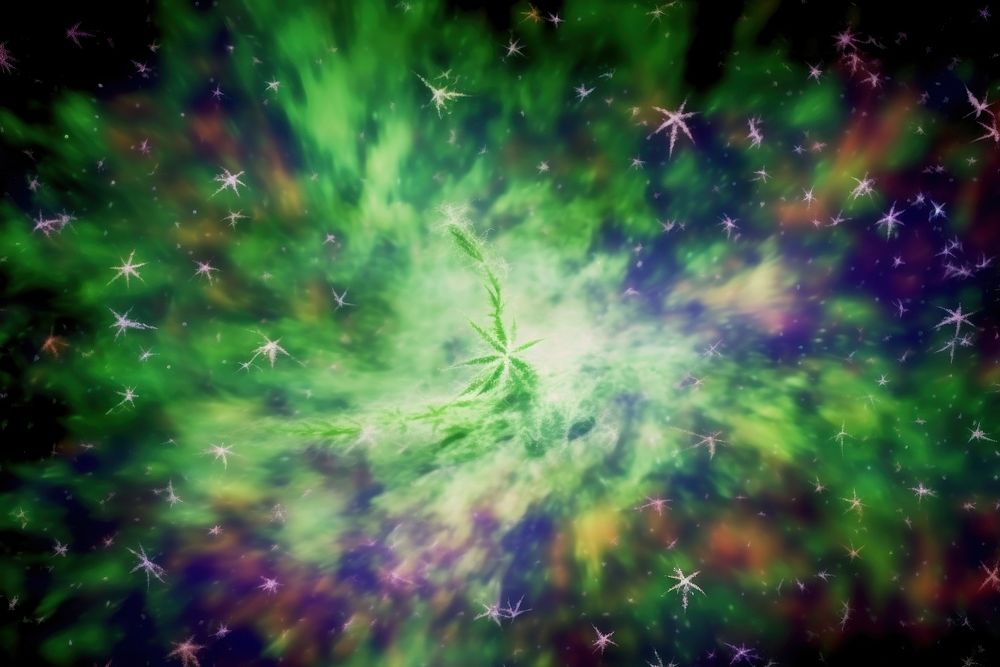 Cannabis backgrounds astronomy universe. AI generated Image by rawpixel.