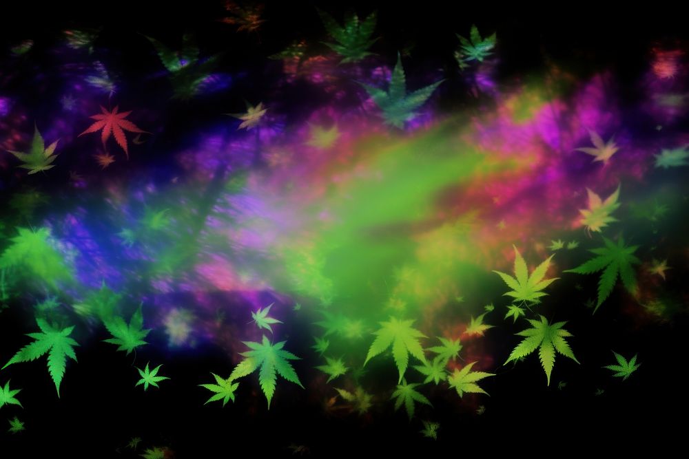 Cannabis backgrounds pattern purple. AI generated Image by rawpixel.