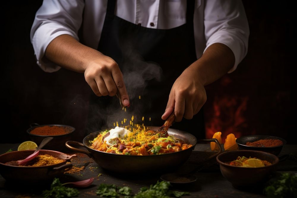 Cooking holding food chef. AI generated Image by rawpixel.