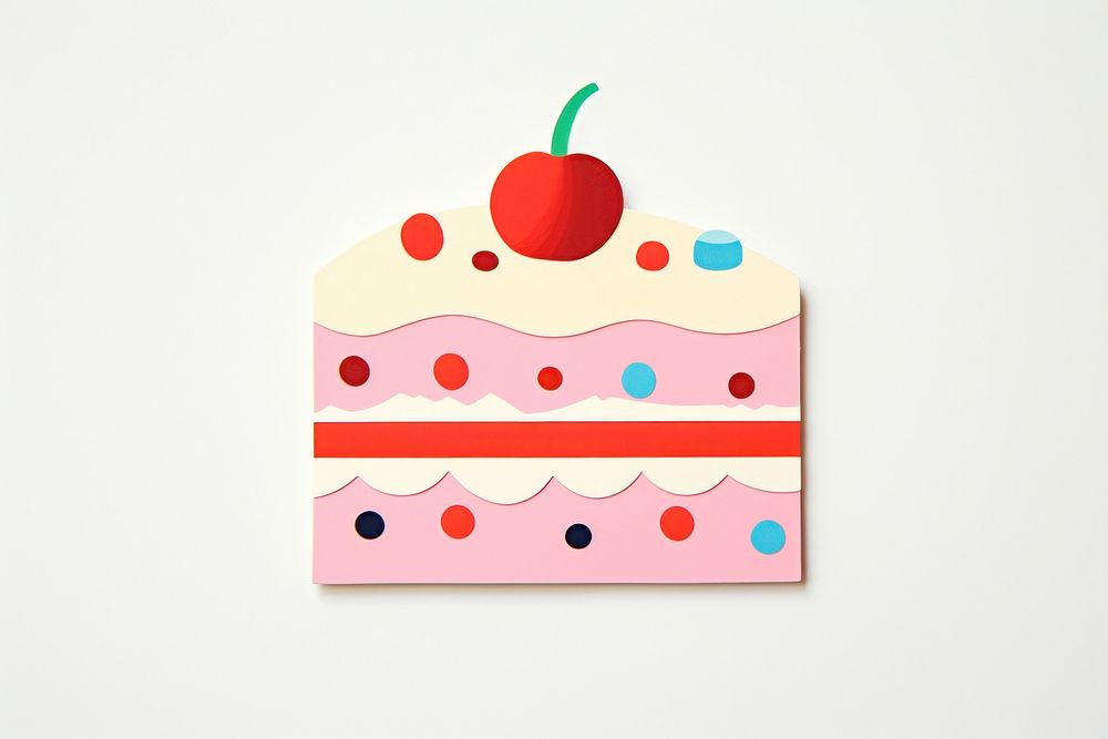 A piece of cake dessert food celebration. AI generated Image by rawpixel.