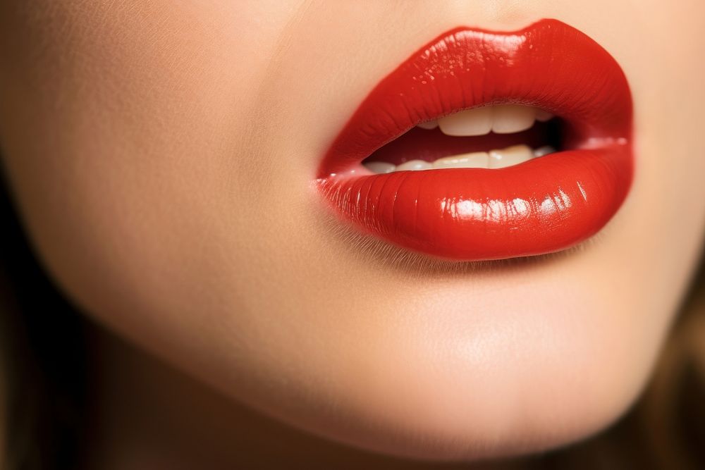 Holding lip balm skin red perfection. AI generated Image by rawpixel.