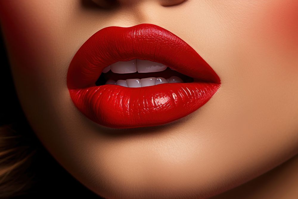 Woman using lipstick adult skin red. AI generated Image by rawpixel.