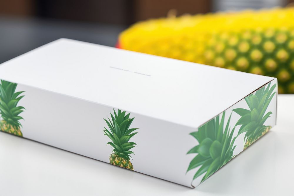 Pineapple bih box package carton fruit plant. AI generated Image by rawpixel.