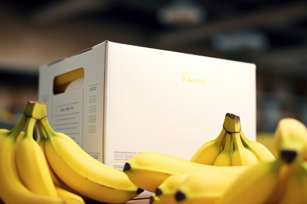 Banana fruit box plant. AI generated Image by rawpixel.