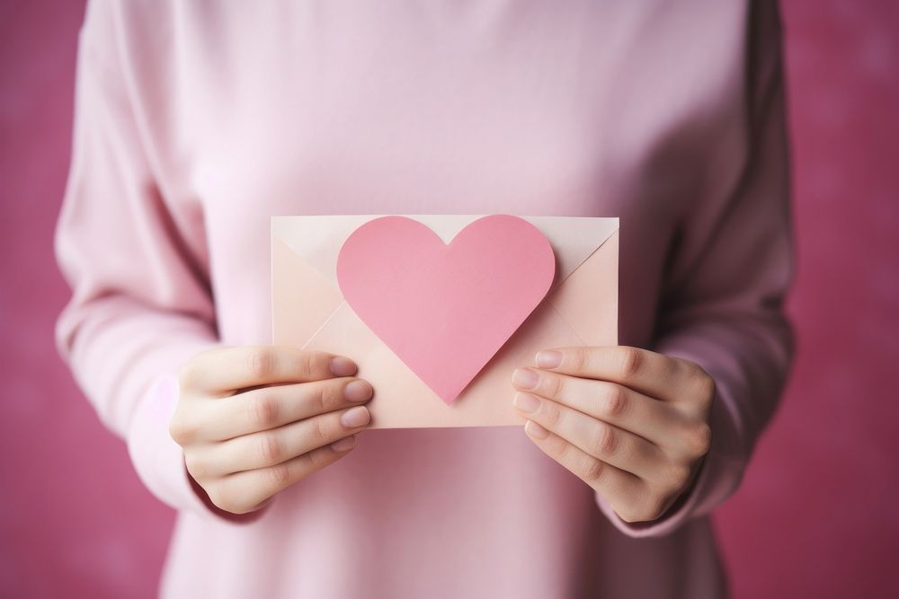 Paper pink midsection romance. AI generated Image by rawpixel.