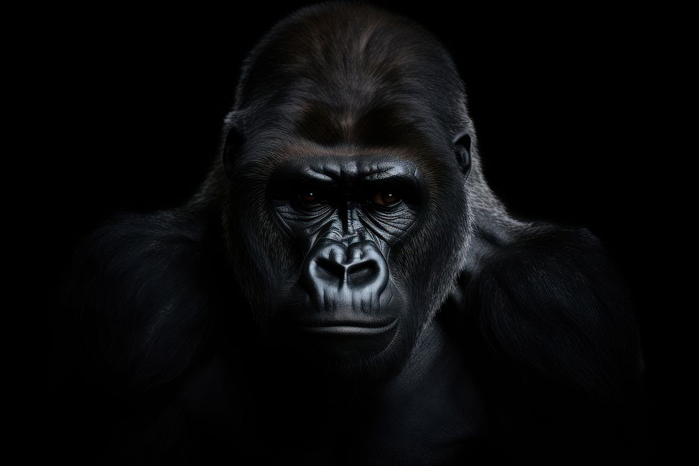 A gorilla wildlife animal mammal. AI generated Image by rawpixel.