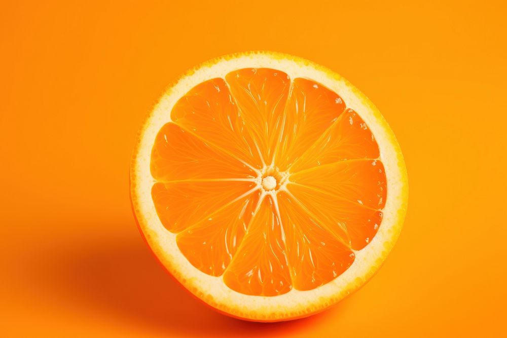 Orange slice fruit plant food. AI generated Image by rawpixel.