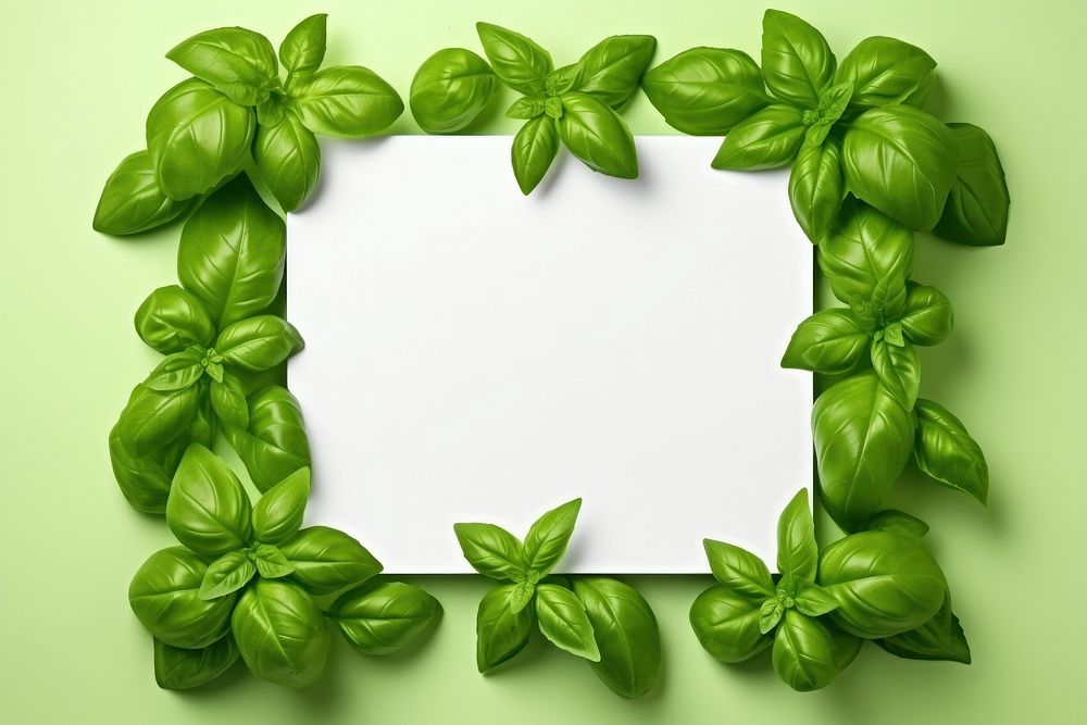 Basil plant green leaf. AI generated Image by rawpixel.