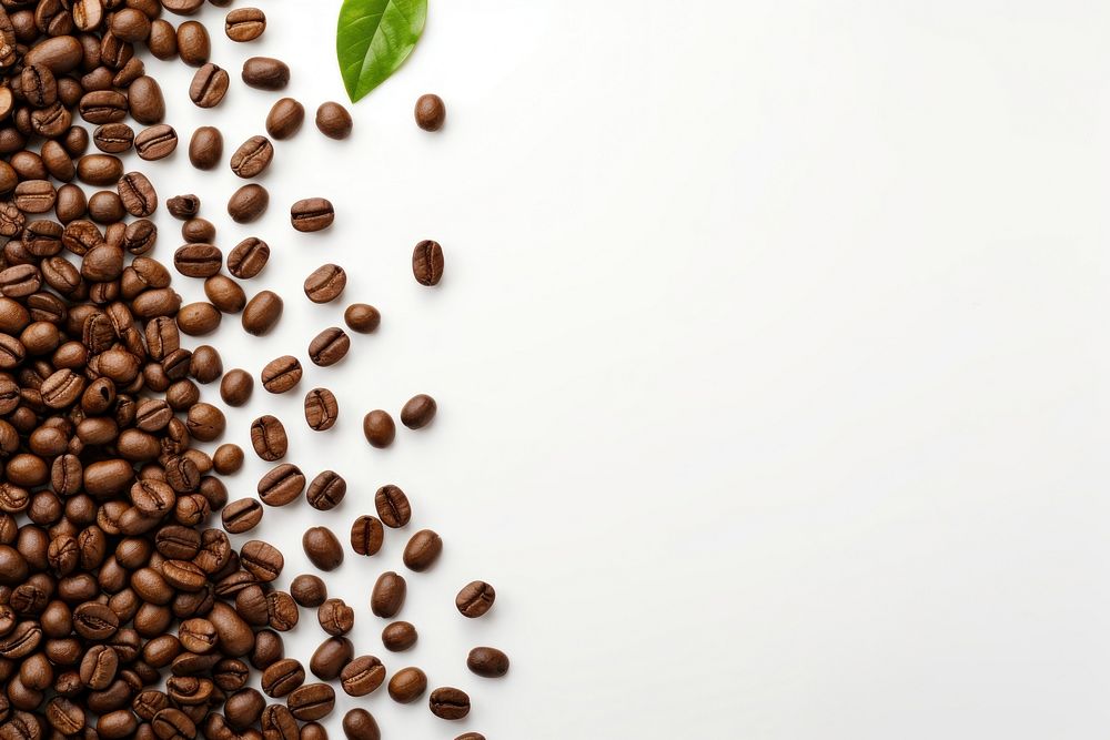 Coffee beans backgrounds copy space ingredient. AI generated Image by rawpixel.