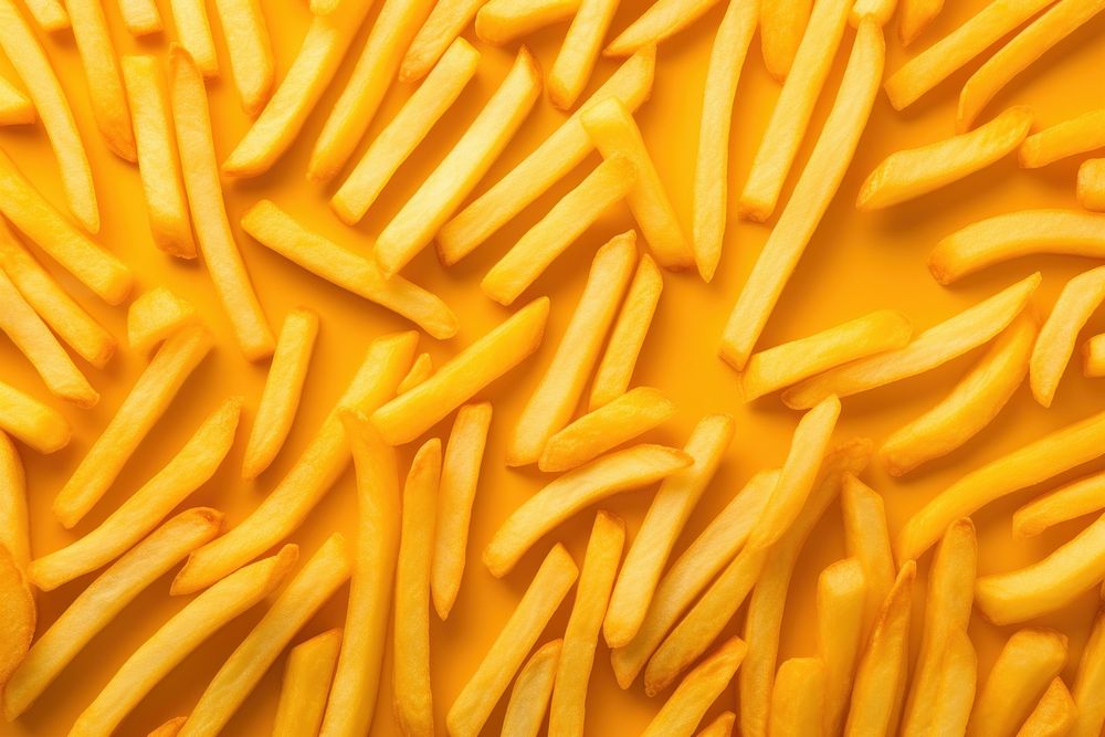French fries backgrounds food full frame. AI generated Image by rawpixel.