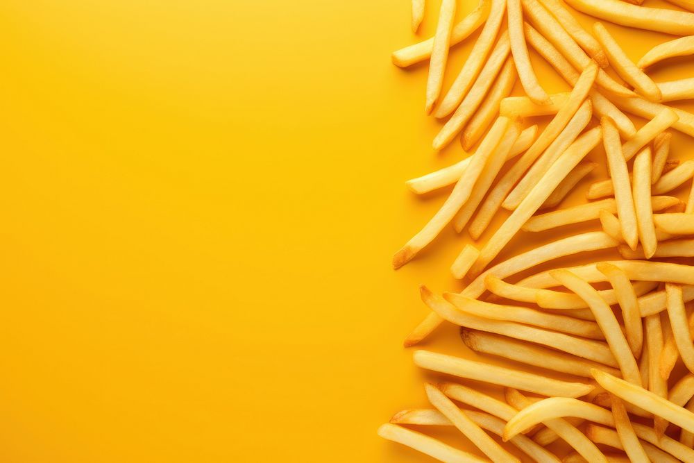 French fries backgrounds freshness abundance. AI generated Image by rawpixel.