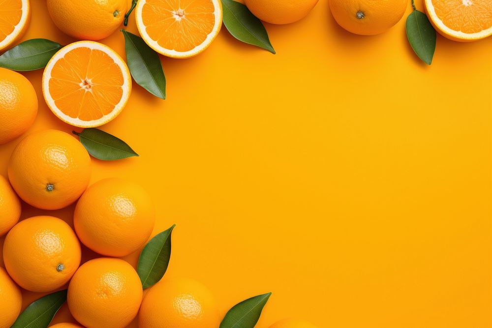 Oranges backgrounds fruit plant. AI generated Image by rawpixel.