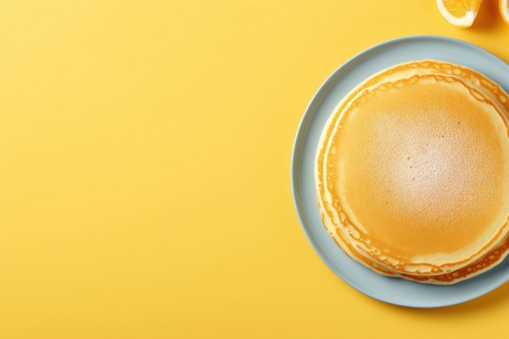 Pancakes food refreshment copy space. AI generated Image by rawpixel.