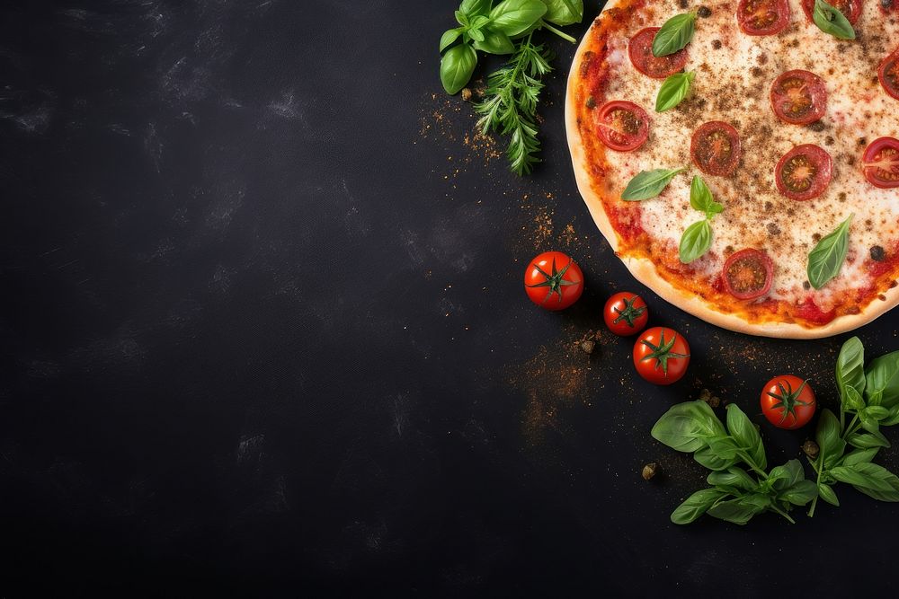 Pizzas food mozzarella pepperoni. AI generated Image by rawpixel.