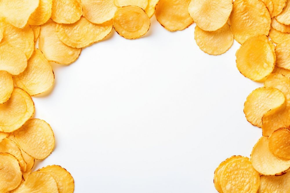 Potato chips backgrounds food freshness. AI generated Image by rawpixel.