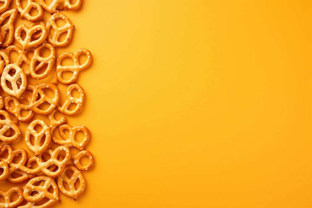 Pretzels backgrounds dessert food. AI generated Image by rawpixel.