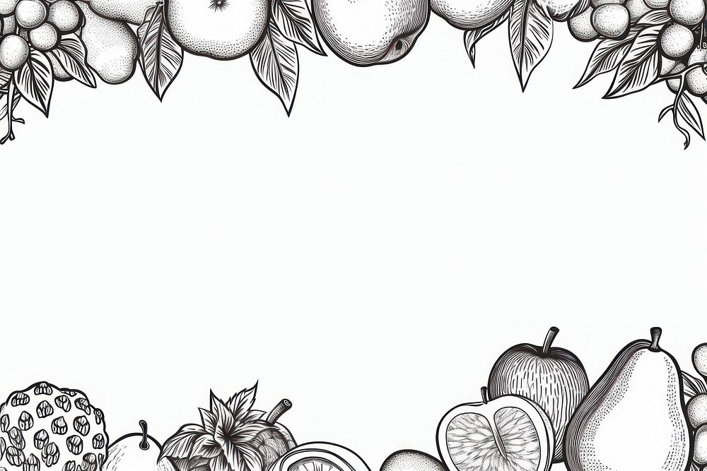 Fruits doodle backgrounds pattern. AI generated Image by rawpixel.