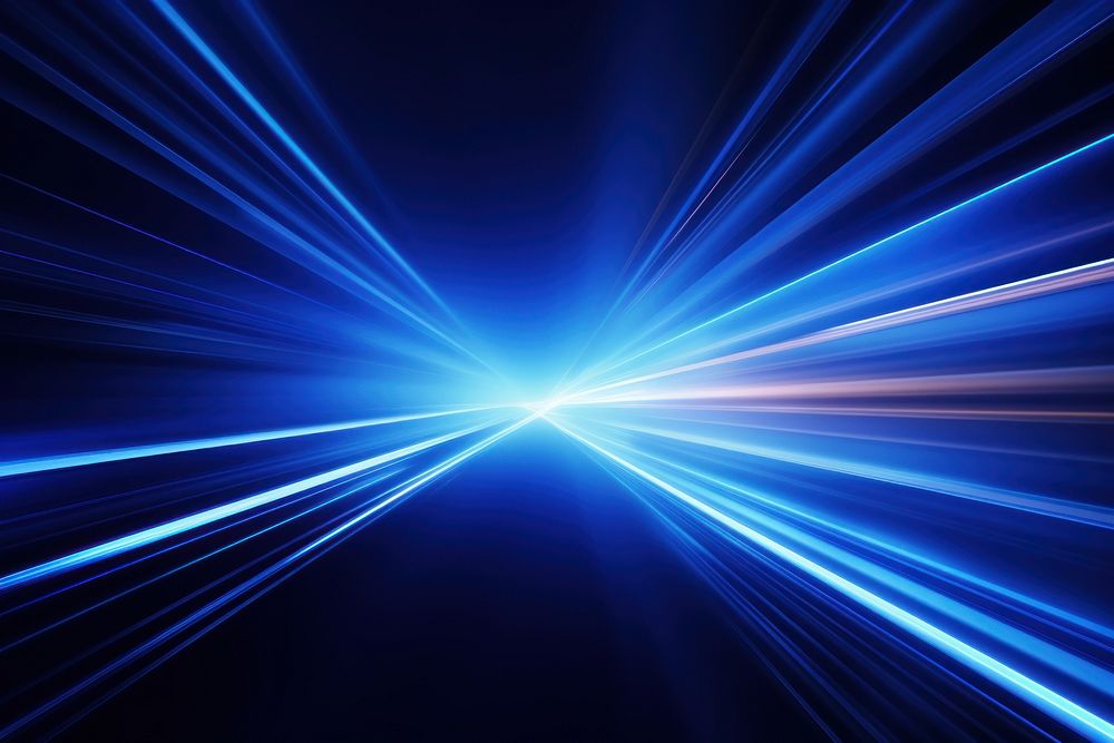 Blue light streak backgrounds technology abstract. AI generated Image by rawpixel.