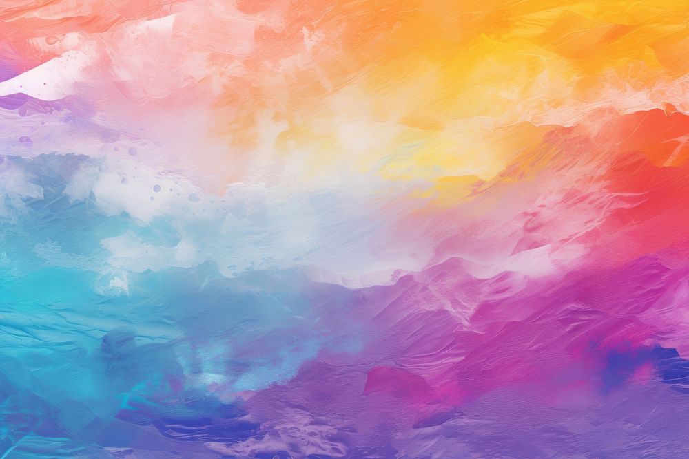 Rainbow color painting outdoors pattern. AI generated Image by rawpixel.