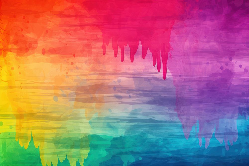 Rainbow color painting pattern texture. AI generated Image by rawpixel.