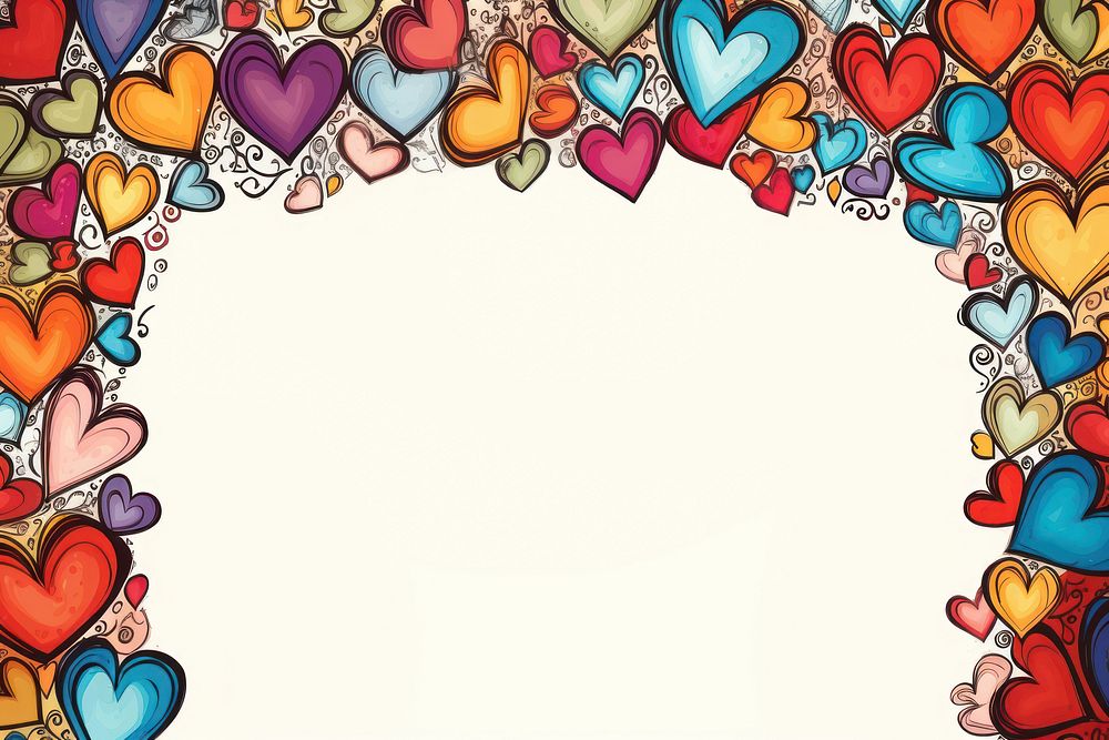 Heart backgrounds celebration illustrated. AI generated Image by rawpixel.