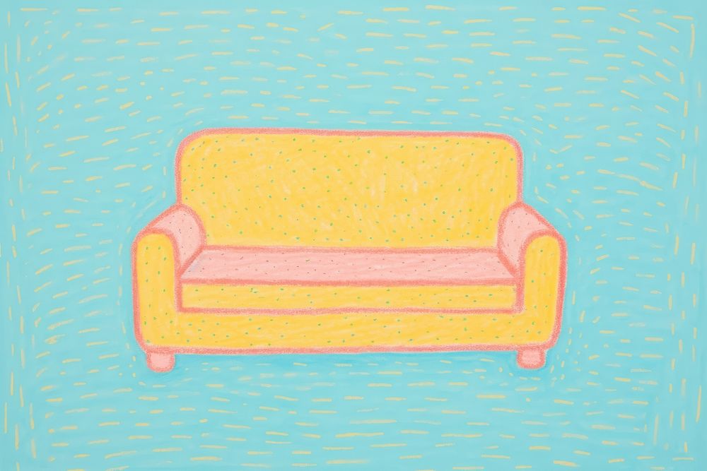 Sofa backgrounds furniture painting. AI generated Image by rawpixel.