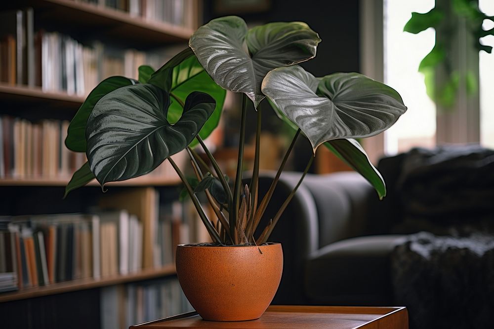Nature plant leaf living room. AI generated Image by rawpixel.