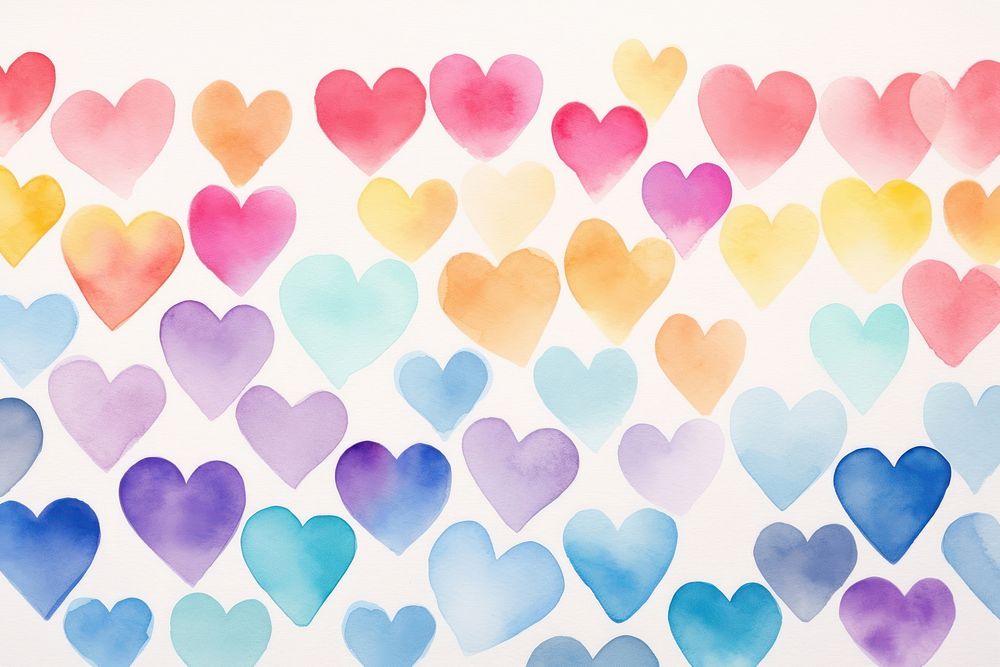 Rainbow love hearts background backgrounds creativity variation. 
