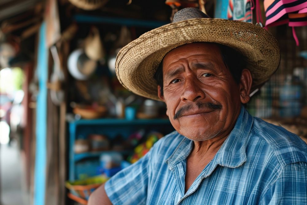 Mexican business owner architecture happiness headwear. AI generated Image by rawpixel.