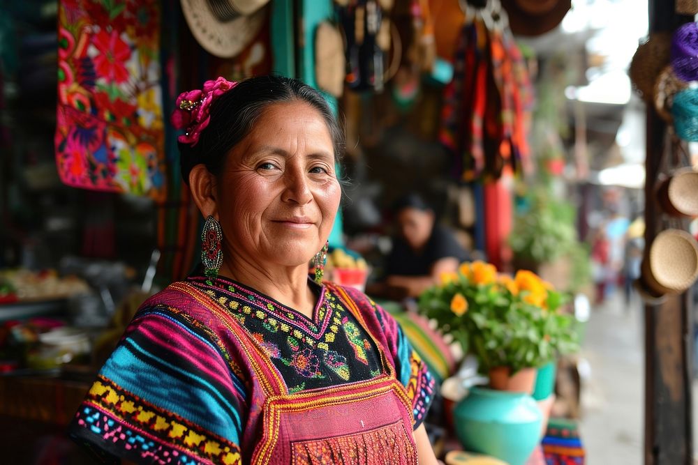 Mexican business owner tribe smile entrepreneur. AI generated Image by rawpixel.