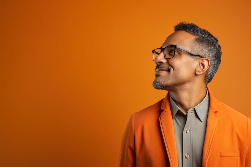 A mixed raced 40 years old man portrait glasses blazer. AI generated Image by rawpixel.