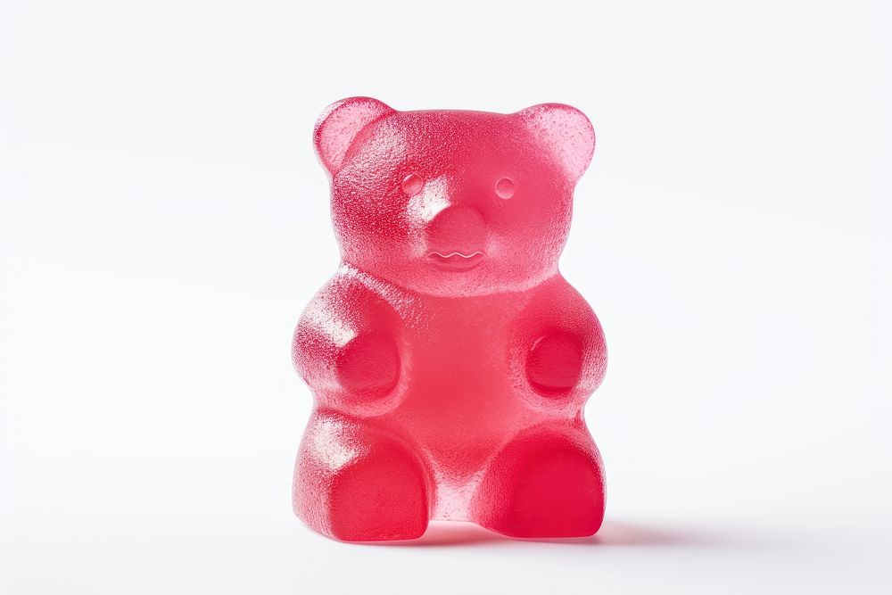 Bear Shaped candy confectionery toy white background. AI generated Image by rawpixel.