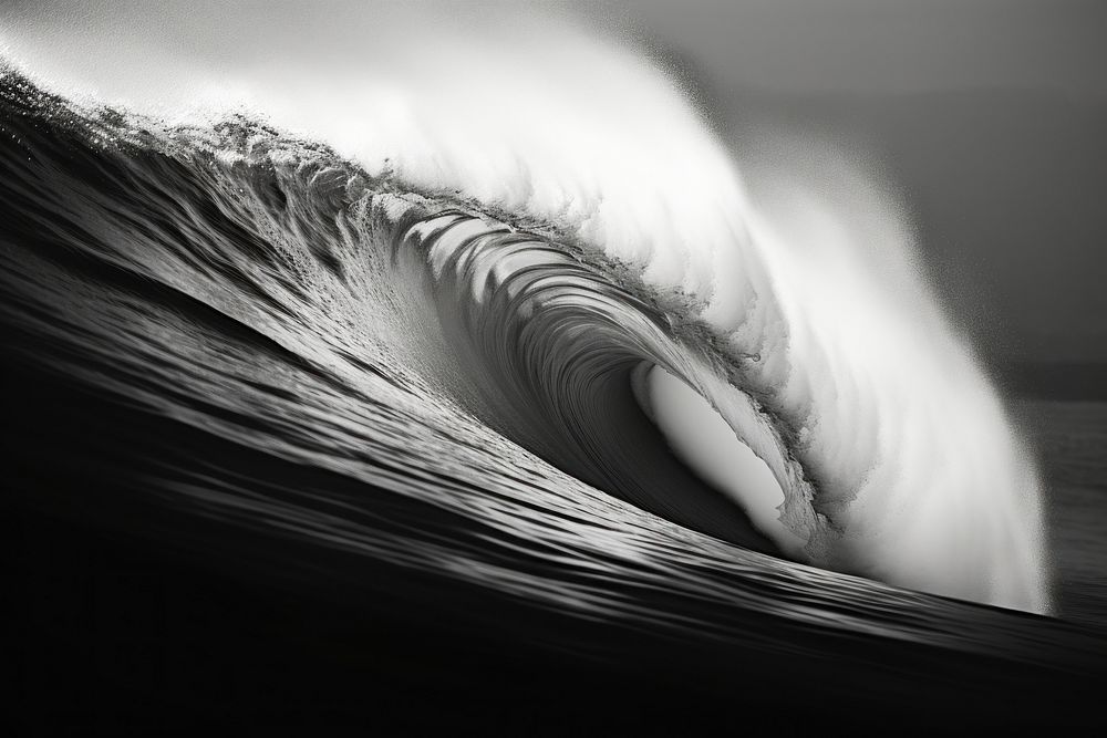 Wave nature wave sea. AI generated Image by rawpixel.